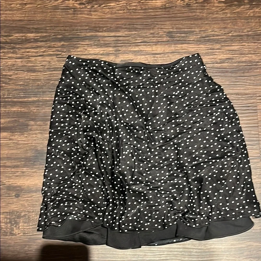 &other stories Black Polka Dot Mini Skirt Size 2 - Picture 4 of 5